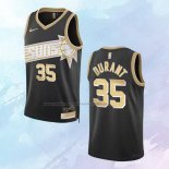 Camiseta Phoenix Suns Kevin Durant NO 35 Select Series Oro Negro