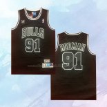 Camiseta Chicago Bulls Dennis Rodman NO 91 Retro Negro