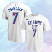 Camiseta Manga Corta Oklahoma City Thunder Chet Holmgren Blanco